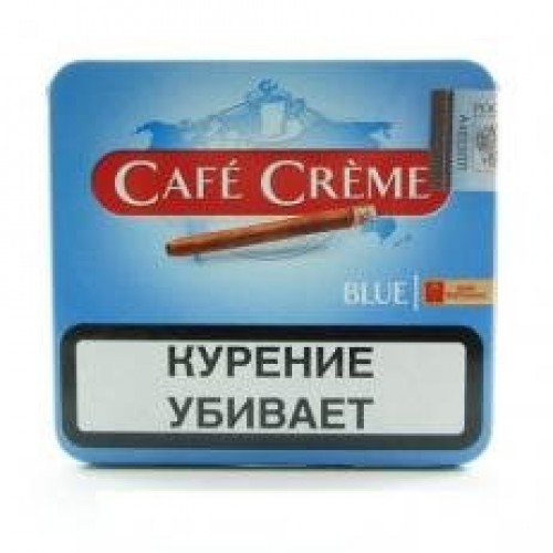 Сигариллы Cafe Creme Blue 10х10х30 (ж/б)