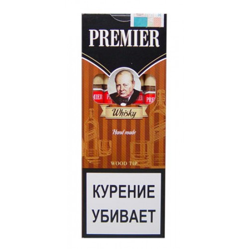 Сигариллы Premier Whisky с мундштуком 4 шт.