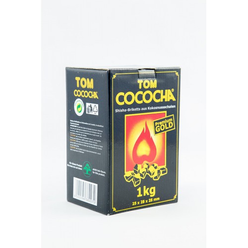 Уголь натуральный кокосовый Tom Cococha Gold 1 кг