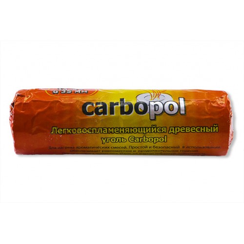 Уголь самовозгорающийся Carbopol 1 туба (10 таблеток 40 мм)