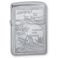 Зажигалка Zippo 200 Row Boat Brushed Chrome