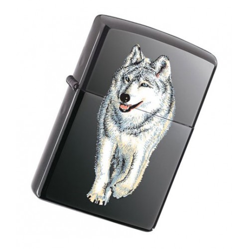 Зажигалка Zippo Wolf Black Ice 769