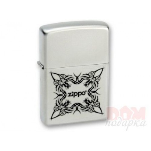 Зажигалка Zippo 205 Tattoo Design Satin Chrome
