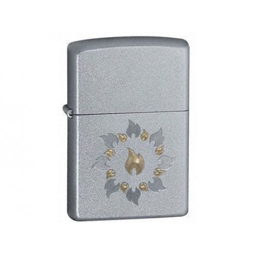 Зажигалка Zippo 21192 Ring of fire Satin Chrome